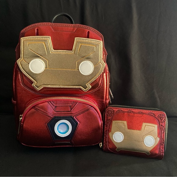 Iron Man Funko Mini Backpack & Wallet Set ❤️💛 - Picture 2 of 14